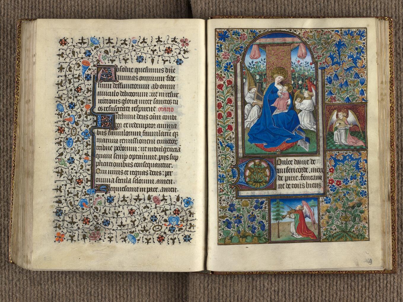 Horae ad usum parisiensem, Virgin Nursing the Child and Musical Angels