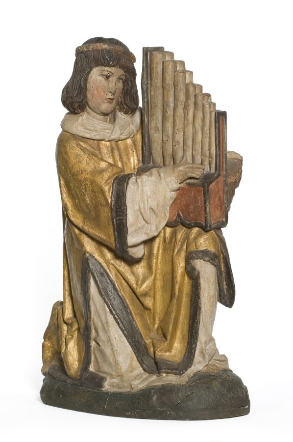 Angel playing the organ