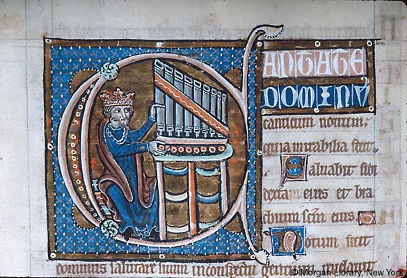 King David at the organ