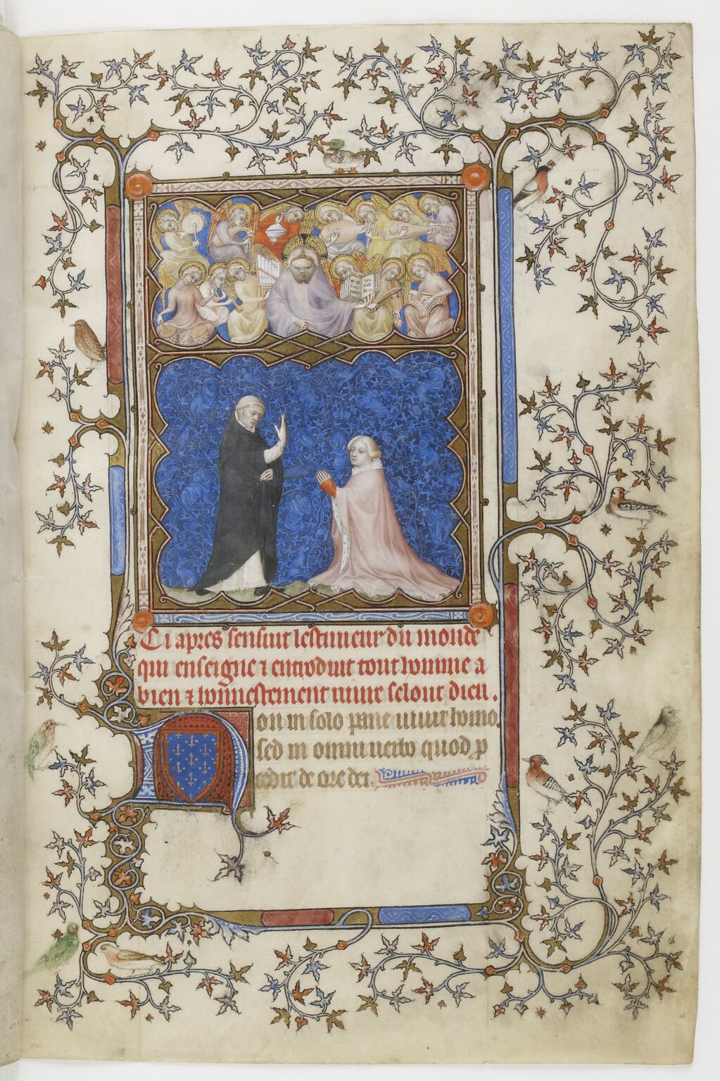 Horae ad usum parisiensem, Christ and Musical Angels