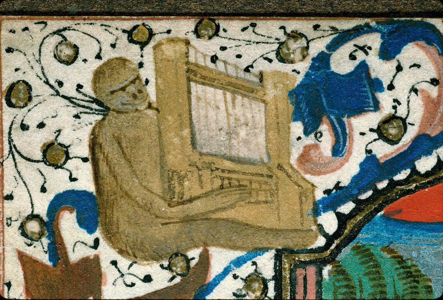 Horae ad usum romanum, A monkey playing the organ