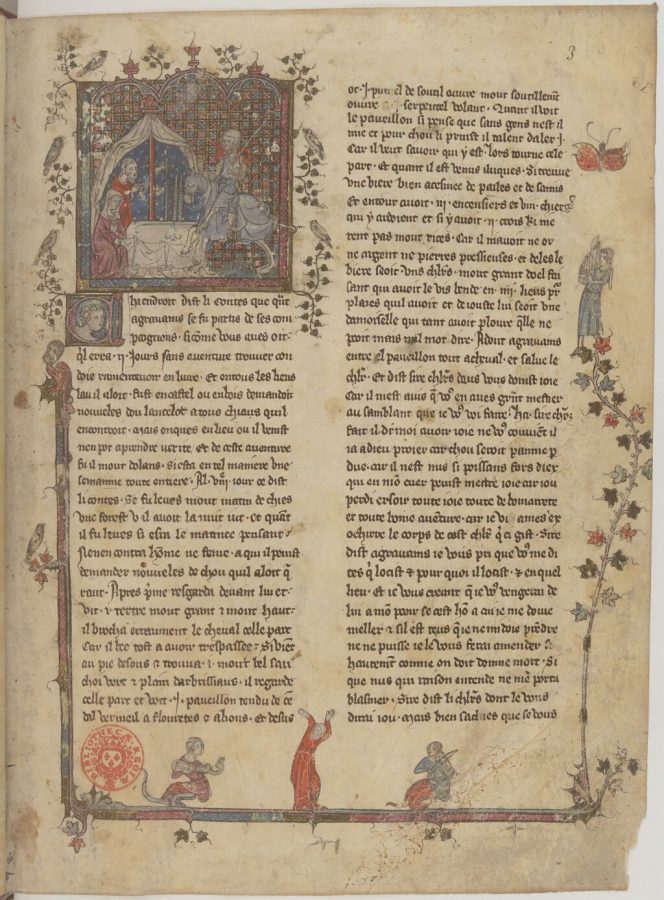 Lancelot of the Lake (Ms. fr. 1422, f. 3)