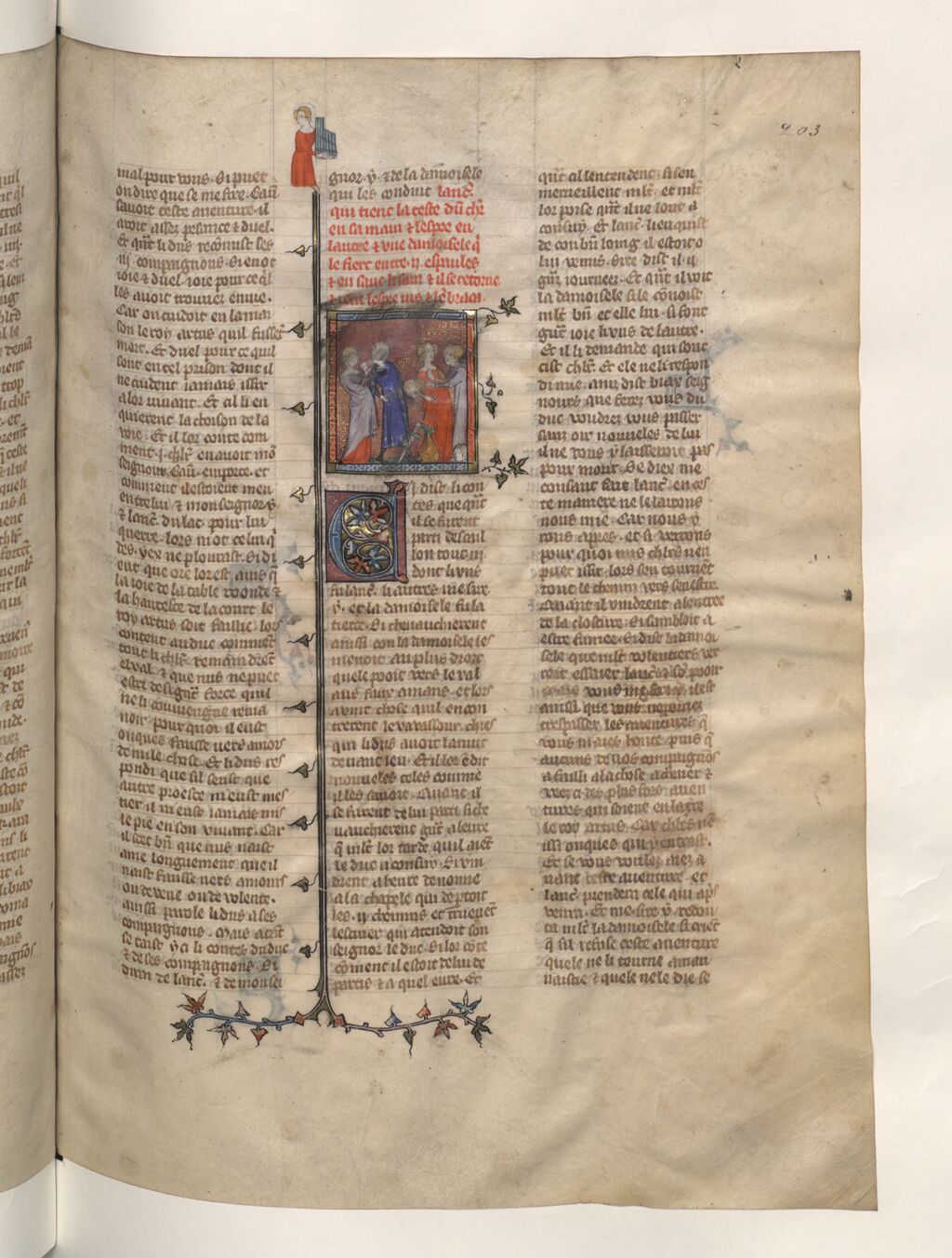 Lancelot of the Lake (Ms. fr. 16999, f. 203)