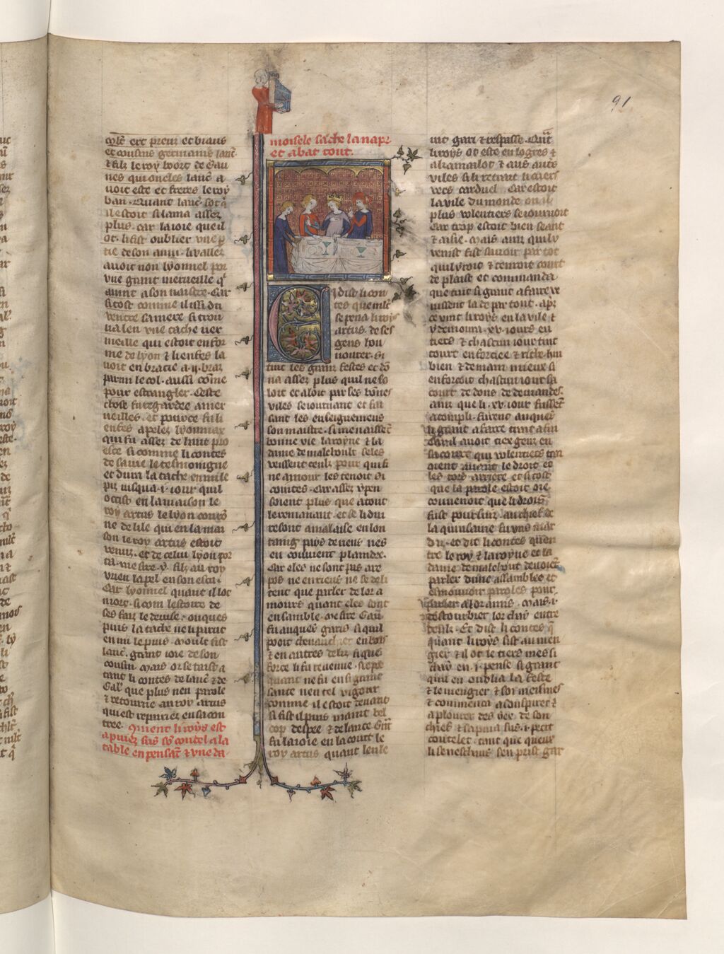 Lancelot of the Lake (Ms. fr. 16999, f. 91)