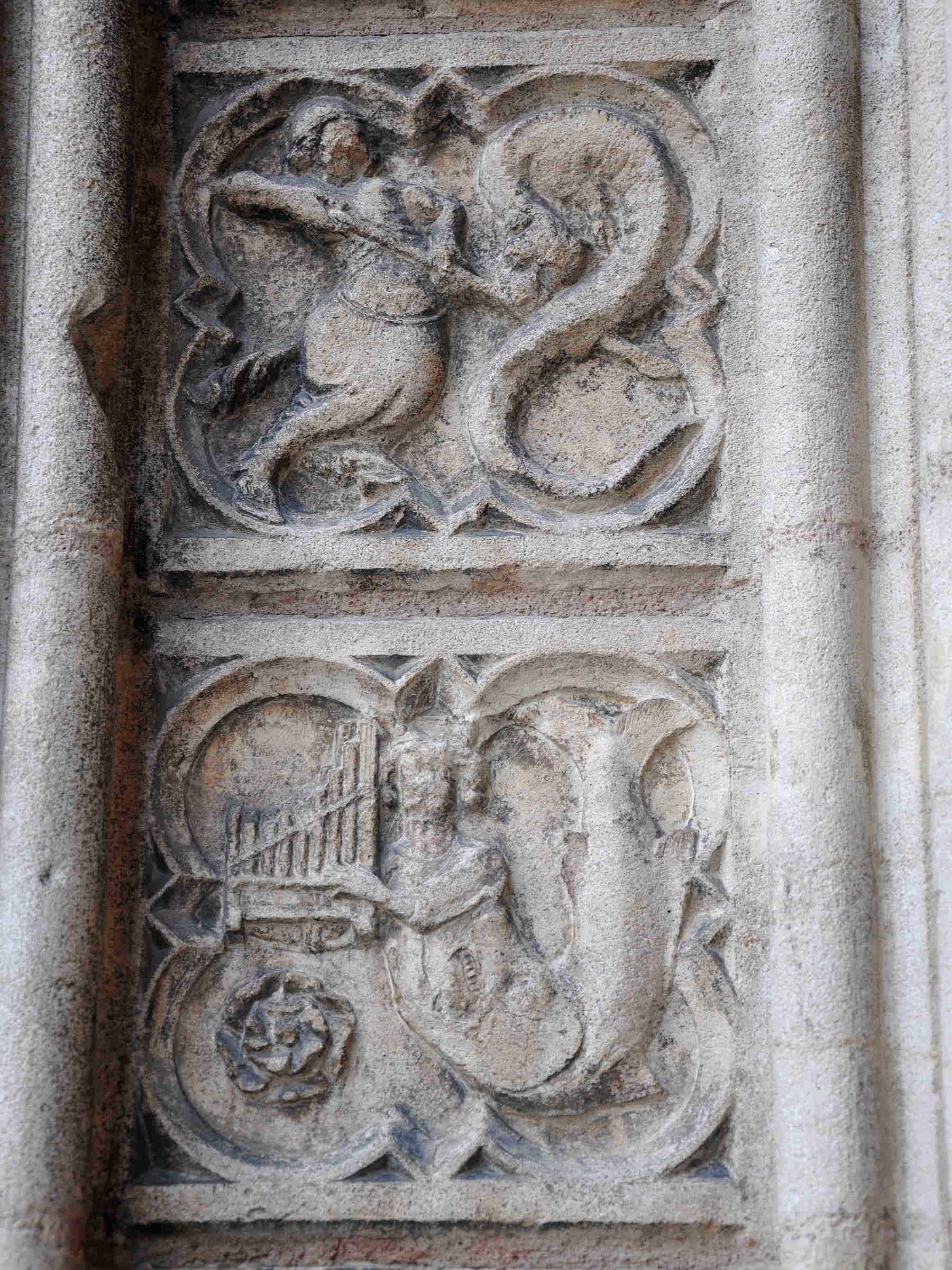 The Portal of the Cathedral of Saint-Jean-Baptiste de Lyon