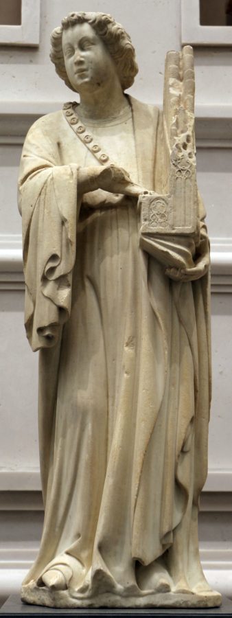 Statue of an Angel with a Portative Organ