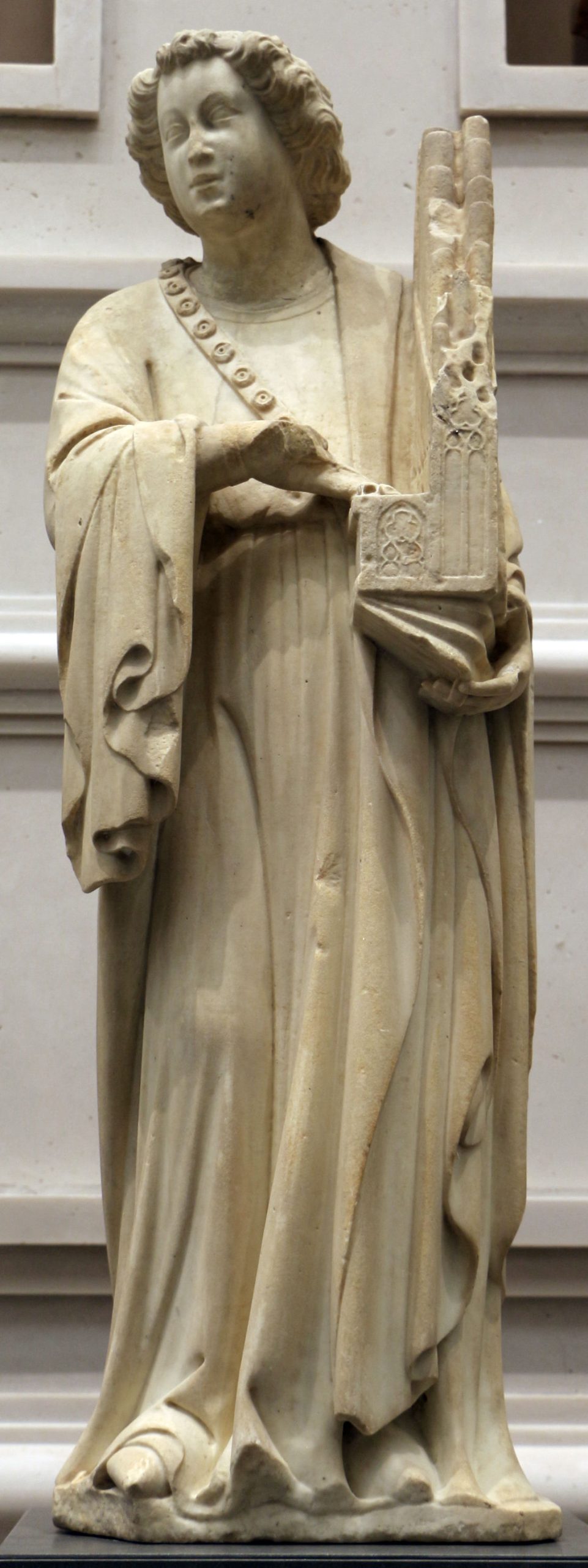 Statue of an Angel with a Portative Organ