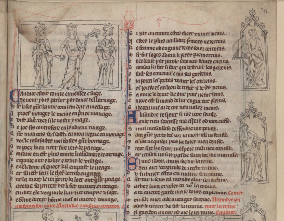 The Romance of All Chivalry by Thomas of Kent (f. 78)